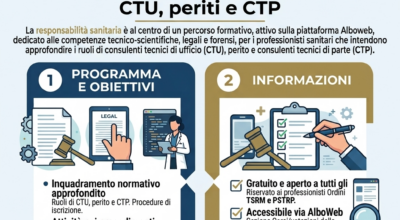 Corso FAD: La responsabilità sanitaria per i professionisti sanitari CTU, Periti e CTP