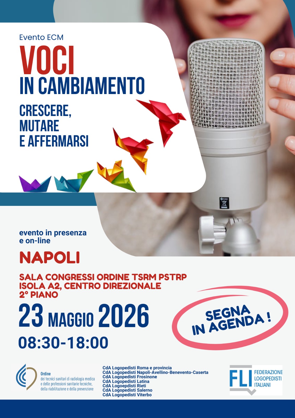 Save the date – Voci in cambiamento: Crescere, Mutare, Affermarsi